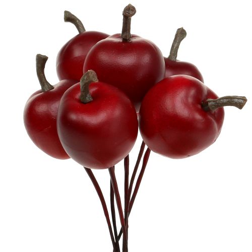 Floristik24 Mini pomme sur fil Ø2,5cm 48 pcs