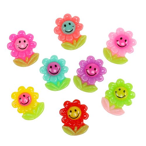 Floristik24 Mini fleurs à coller 2cm 24 pcs