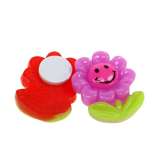 Floristik24 Mini fleurs à coller 2cm 24 pcs