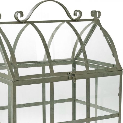 Floristik24 Mini Serre Petite Maison en Verre Décorative Métal Verre H51cm