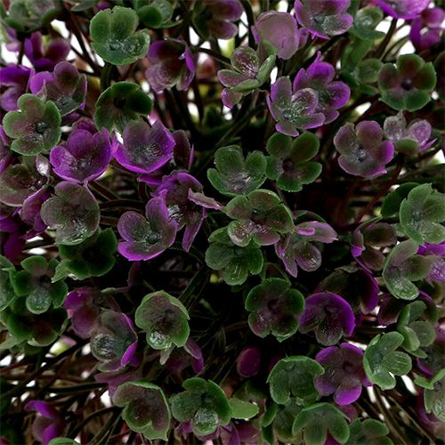 Article Mini boule décorative violette avec fleurs artificielles Ø10cm 1 pièce