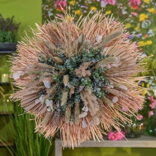 Mini lance de palmier, fleurs séchées, décoration de l&#39;avent, jours de commémoration naturel L33–34cm W7–9cm 4pcs