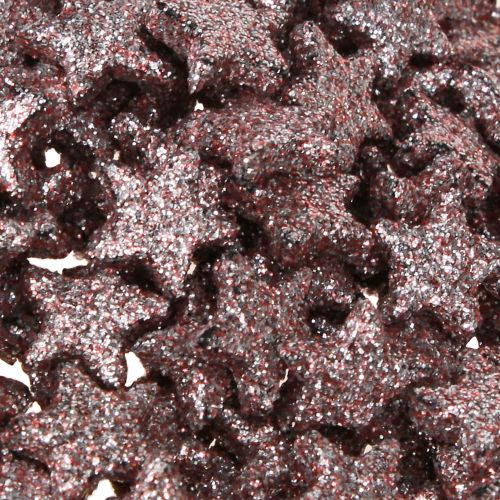 Article Mini décorations dispersées étoiles décoration rose mica 1,5cm 144 pcs
