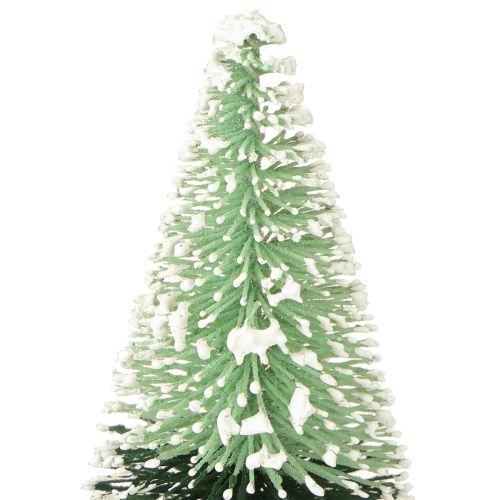 Floristik24 Mini sapin de Noël artificiel avec neige Ø5cm H10cm 6 pcs
