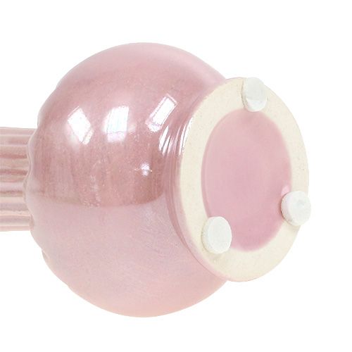 Floristik24 Mini vase nacre rose Ø5cm H10cm 6pcs