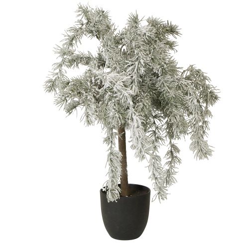 Article Mini Sapin de Noël en Pot Cèdre Neige Artificiel H60cm