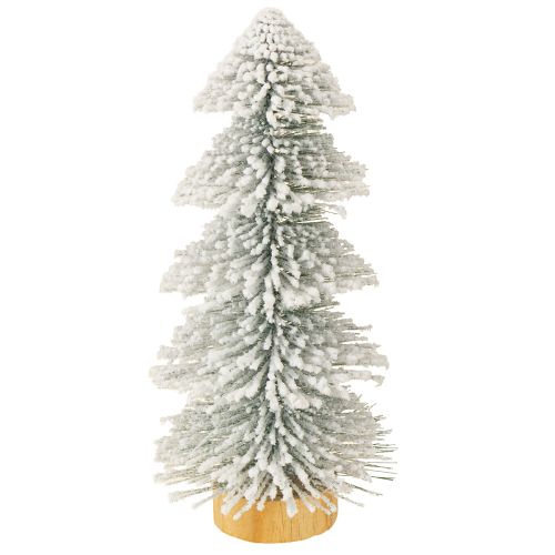 Floristik24 Mini sapin de Noël illuminé LED avec neige 28cm