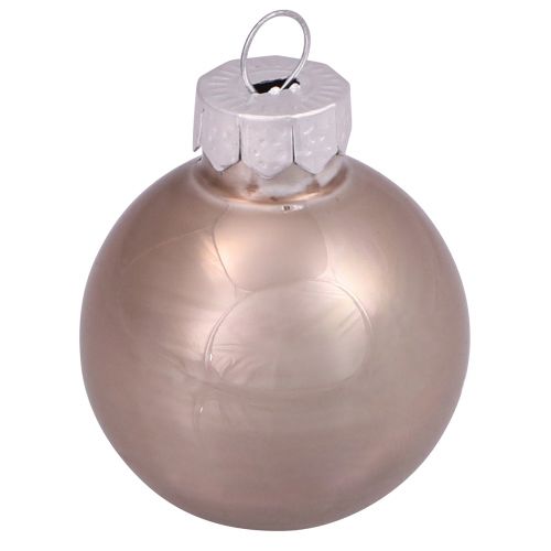 Floristik24 Mini boules de Noël boules d'arbre en verre cachemire Ø3cm 22 pcs
