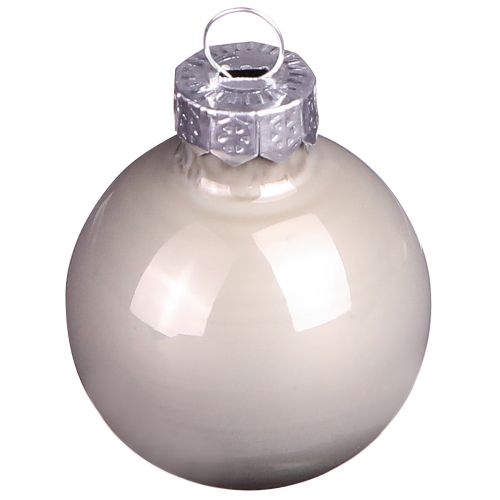 Mini boules de Noël verre vert nacre gris Ø3cm 22 pcs | Floristik24.be