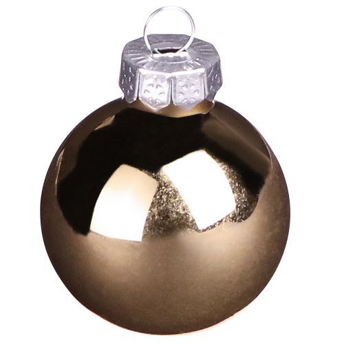 Article Mini boules de Noël verre mix doré marron Ø3,5cm 22 pcs