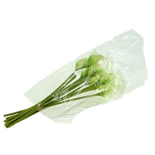 Article Mini calla artificielle blanc L 28cm 12 pcs