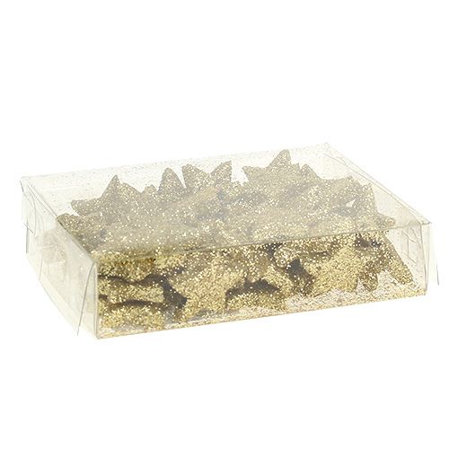 Article Mini étoile pailletée dorée 2,5 cm 96 pcs