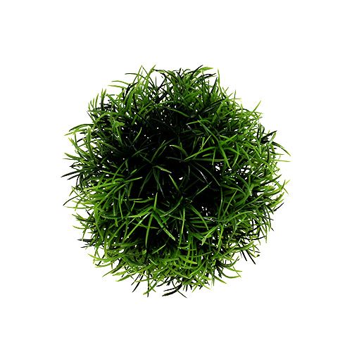 Floristik24 Mini boule d&#39;herbe plante artificielle verte ronde Ø10cm 1 pièce