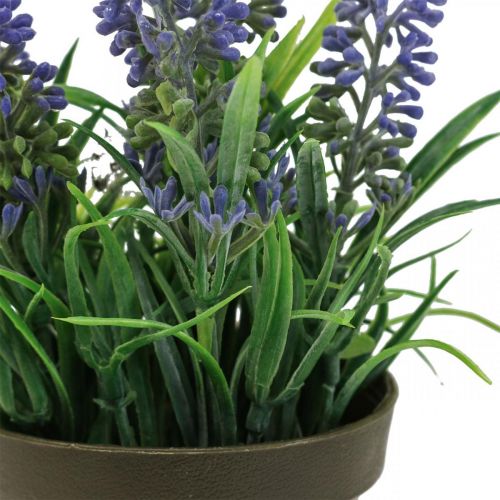 Article Mini lavande en pot plante artificielle lavande décoration H16cm