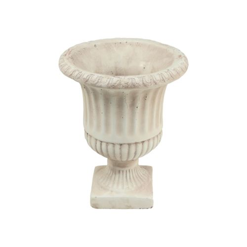 Mini Pot de fleurs en béton, Pot de fleurs décoratif Antique H16,5 cm