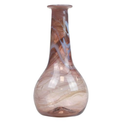 Article Mini vase en verre vase à fleurs violet Ø7,5cm H15cm