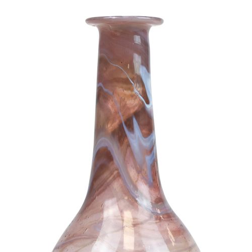 Article Mini vase en verre vase à fleurs violet Ø7,5cm H15cm