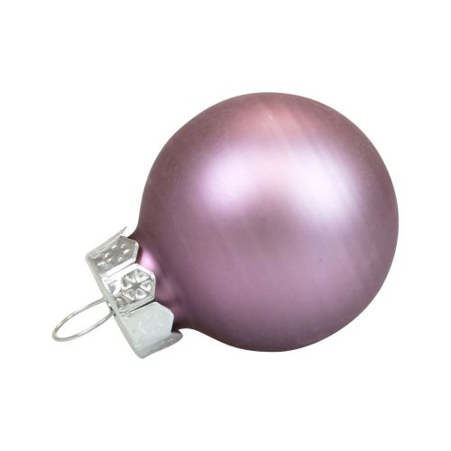 Floristik24 Mini boules de Noël verre lilas violet brillant/mat Ø2,5cm 20 pcs