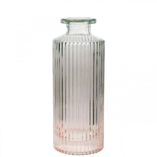 Floristik24 Mini vase verre bouteille déco marron clair retro Ø5cm H13.5cm