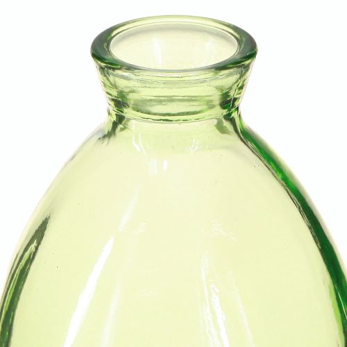 Article Mini vases déco en verre bombés teintés vert H12cm 6pcs