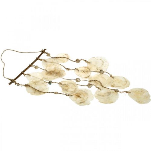 Floristik24 Suspension décoration maritime, coquillages capiz, décoration estivale L73cm l35cm