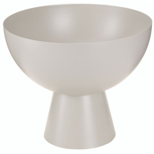 Coupe à plantes moderne déco métal Gris Ø20cm H16,5cm