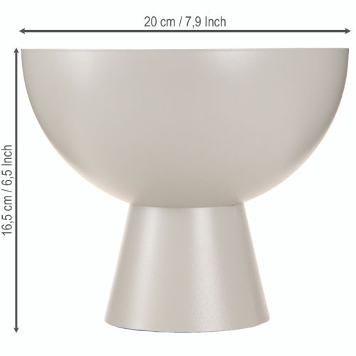 Article Coupe à plantes moderne déco métal Gris Ø20cm H16,5cm