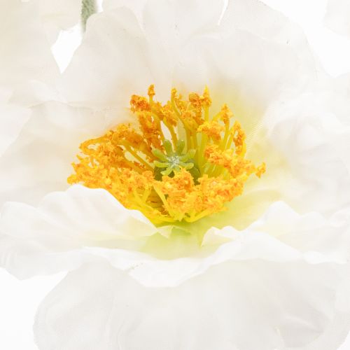 Coquelicot artificiel blanc à