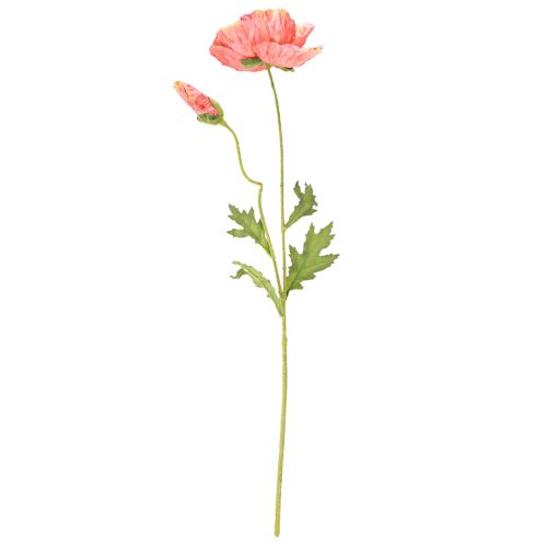 Article Coquelicot déco Fleur artificielle en orange Ø13cm 84cm