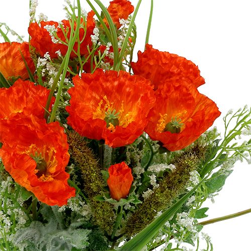 Article Bouquet de coquelicots orange 40 cm
