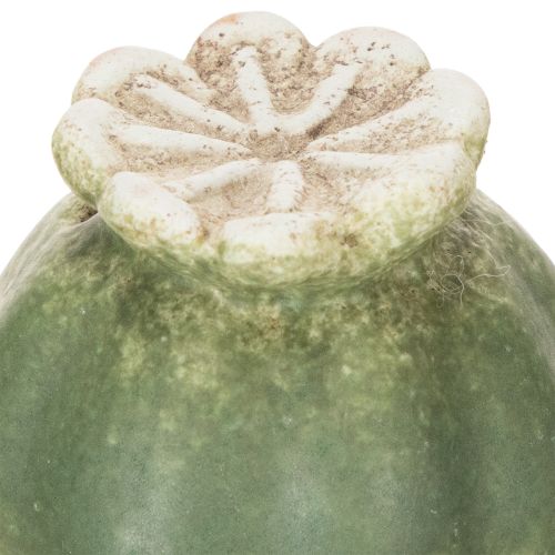 Article Piquet décoratif en forme de capsule de pavot pour une touche d'élégance automnale au jardin ou un balcon, 41 cm, lot de 4