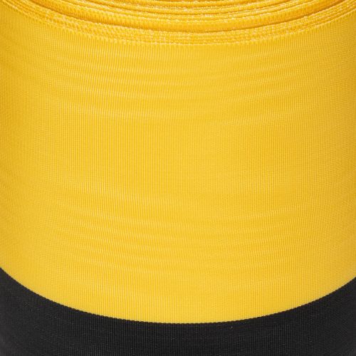Ruban moiré pour couronne 150 mm jaune et noir - ruban de deuil, écharpe, décoration, ruban de club - rouleau de 25 m | Floristik24.be