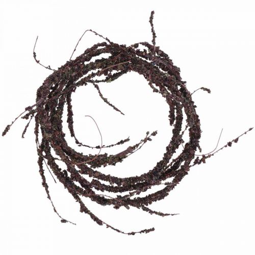 Floristik24 Guirlande Mousse Marron L180cm
