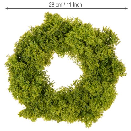 Couronne de mousse artificielle, décorative pour table ou porte, 28 cm | Floristik24.be