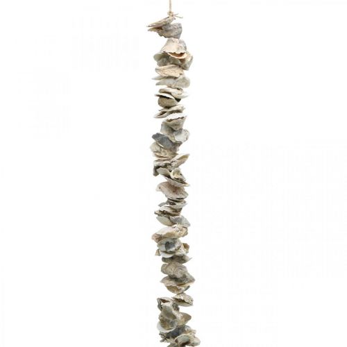 Floristik24 Guirlande de coquillages, décoration maritime, été, collier coquillages couleurs naturelles L130cm