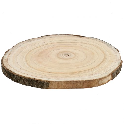 Floristik24 Tranche d&#39;arbre jacinthe des bois naturel Ø30-35cm 1 pc