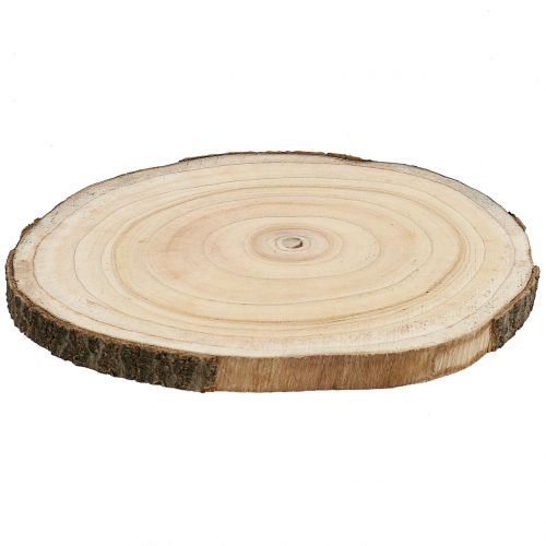 Floristik24 Tranche d&#39;arbre jacinthe des bois naturel Ø30-35cm 1pc