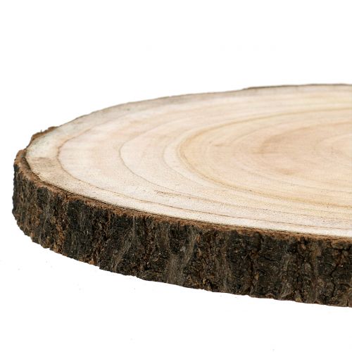 Article Tranche d'arbre jacinthe des bois naturel Ø30-35cm 1 pc