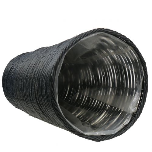 Floristik24 Cache-pot aspect rotin anthracite Ø30cm H50cm
