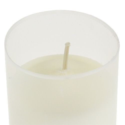 Article Recharge bougie pour photophore funéraire blanc H10cm 12 pcs