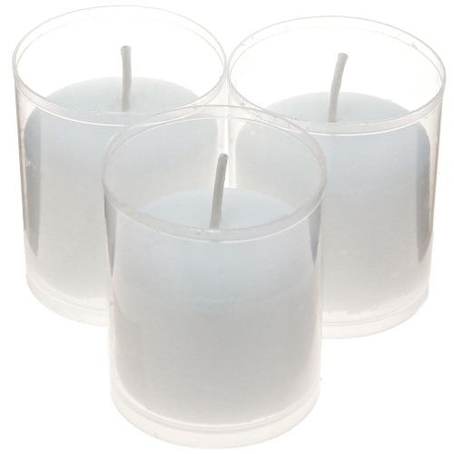 Floristik24 Recharge bougie pour photophore funéraire blanc H5,8 cm 20 pièces