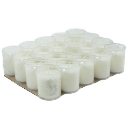 Article Recharge bougie pour photophore funéraire blanc H5,8 cm 20 pièces