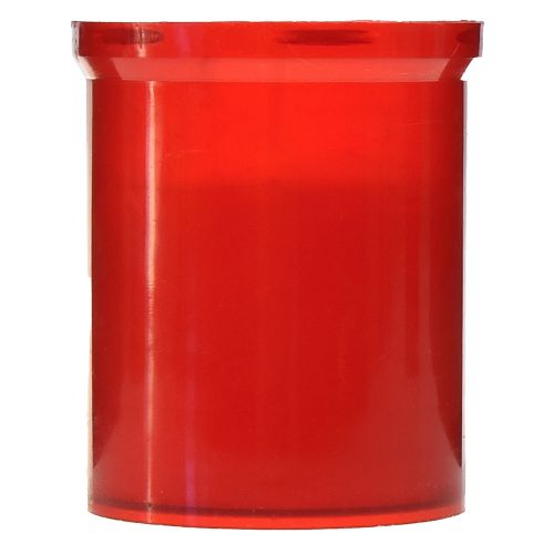 Article Bougies de recharge pour lanternes funéraires rouges H6,5 cm 22 h 15 pièces