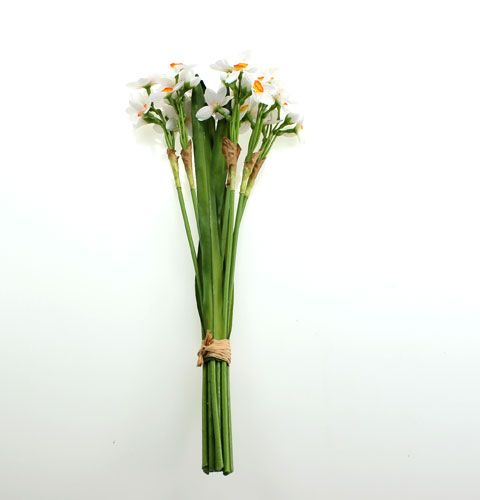 Floristik24 Bouquet blanc de narcisses 35 cm 3 p.