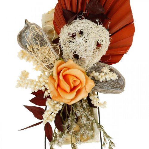 Article Composition funéraire Fleurs séchées exotiques 3vtes 24pcs