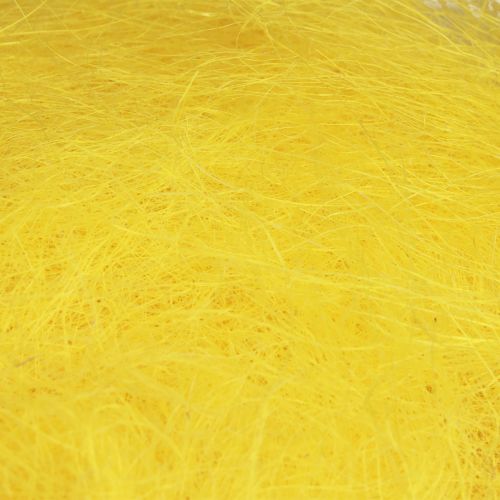 Article Herbe de sisal en fibres naturelles pour l'artisanat Herbe de sisal jaune 300g