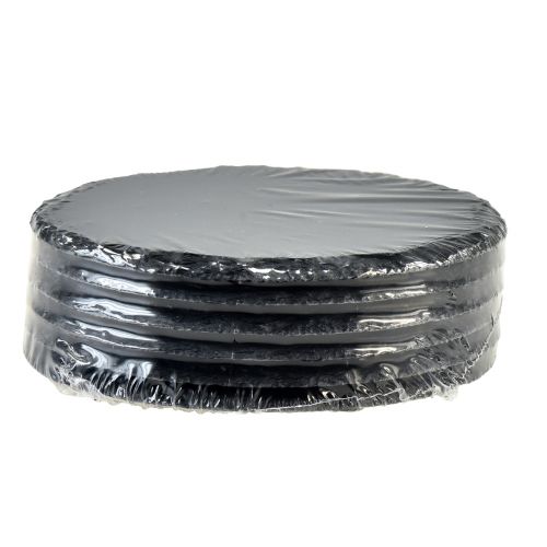 Article Plateau Rond en Ardoise Naturelle Noir Ø15cm 6 pcs