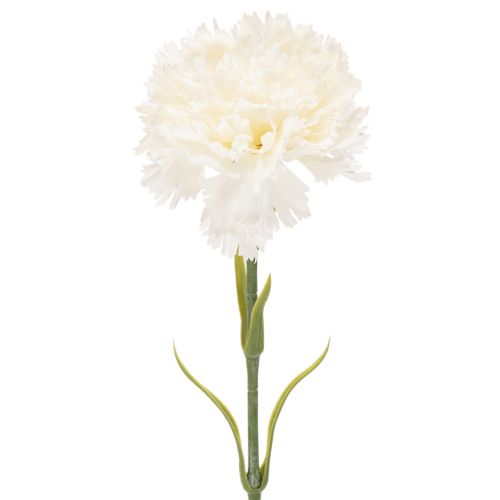 Œillets artificiels avec tige pour bouquets et couronnes, 56 cm, lot de 8