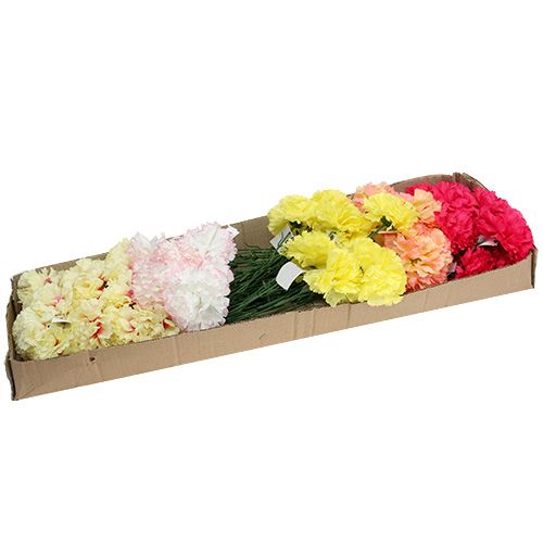 Floristik24 Oeillet couleurs assorties sur fil 72 pcs