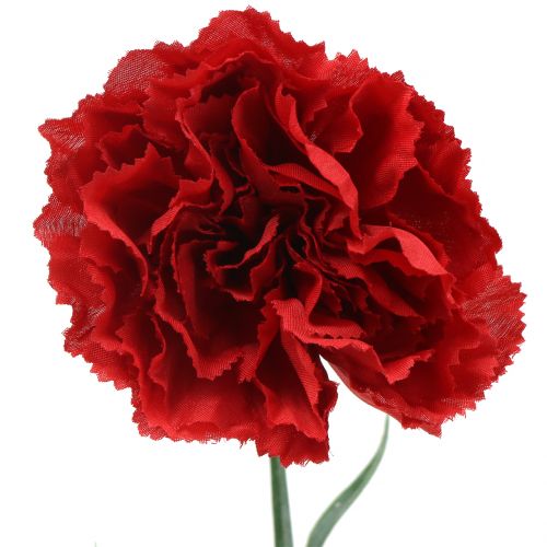 Floristik24 Oeillet artificiel rouge 67 cm 9 p.